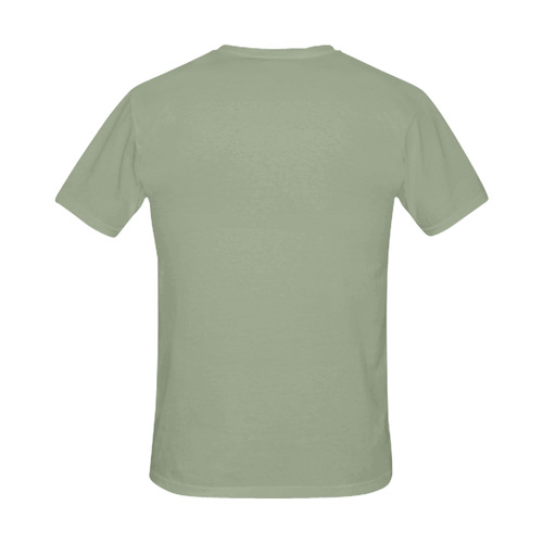 Designer Color Solid Sage All Over Print T-Shirt for Men (USA Size ...