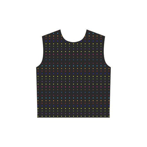 Dots & Colors Modern, Colorful pattern design All Over Print Sleeveless Hoodie for Women (Model H15)