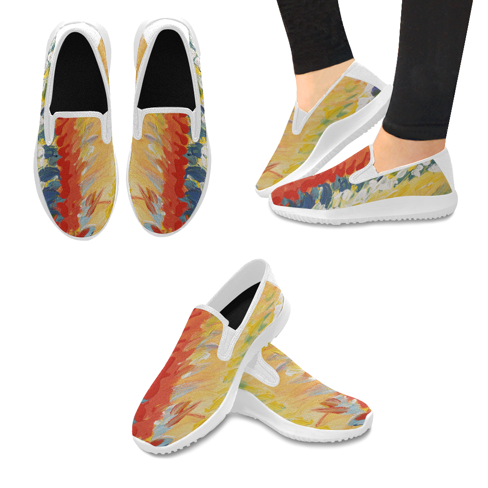 20170323145821747623 Orion Slip-on Women's Canvas Sneakers (Model 042)