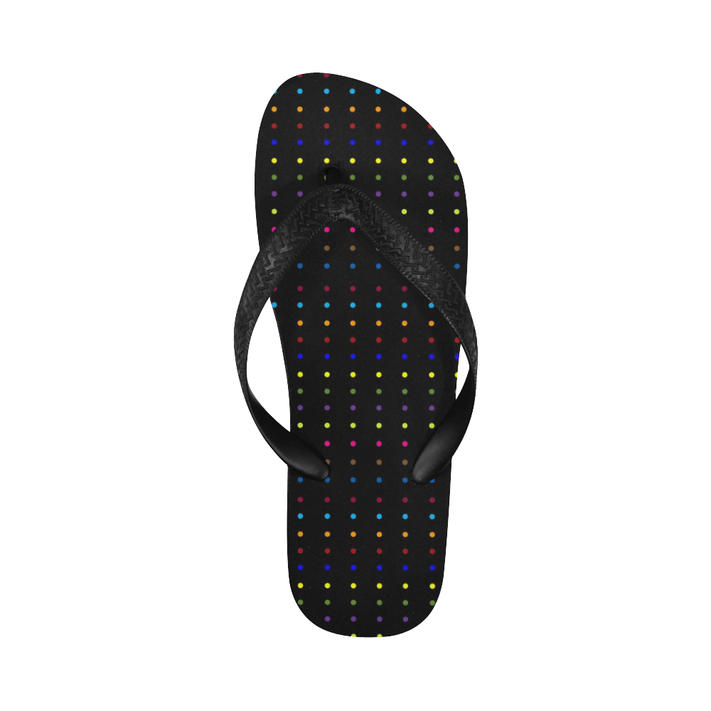 Dots & Colors Modern, Colorful pattern design Flip Flops for Men/Women (Model 040)