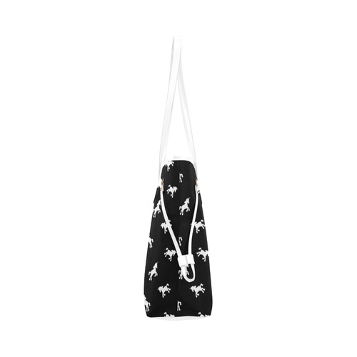 Unicorn Pattern Clover Canvas Tote Bag (Model 1661)