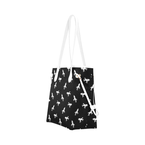 Unicorn Pattern Clover Canvas Tote Bag (Model 1661)