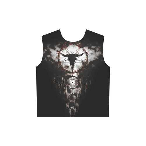 dreamcatcher - pentagram All Over Print Sleeveless Hoodie for Women (Model H15)