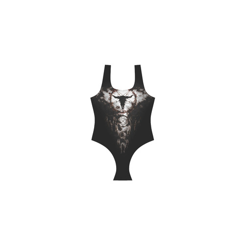 dreamcatcher - pentagram Vest One Piece Swimsuit (Model S04)