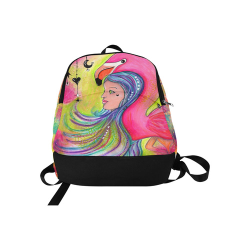 Flamingo Rising Fabric Backpack for Adult (Model 1659)