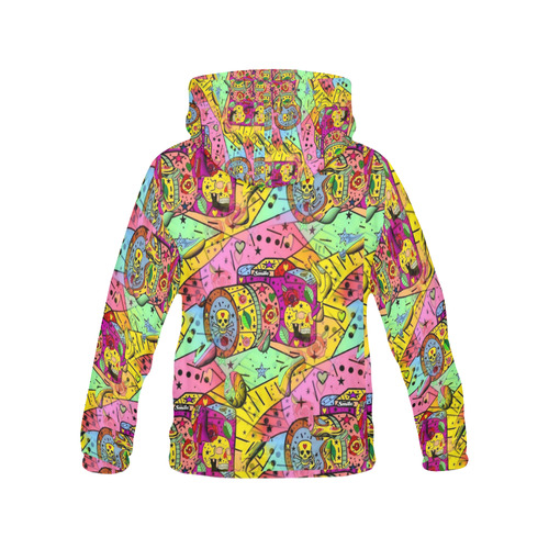 Smile Popart by Nico Bielow All Over Print Hoodie for Men (USA Size) (Model H13)