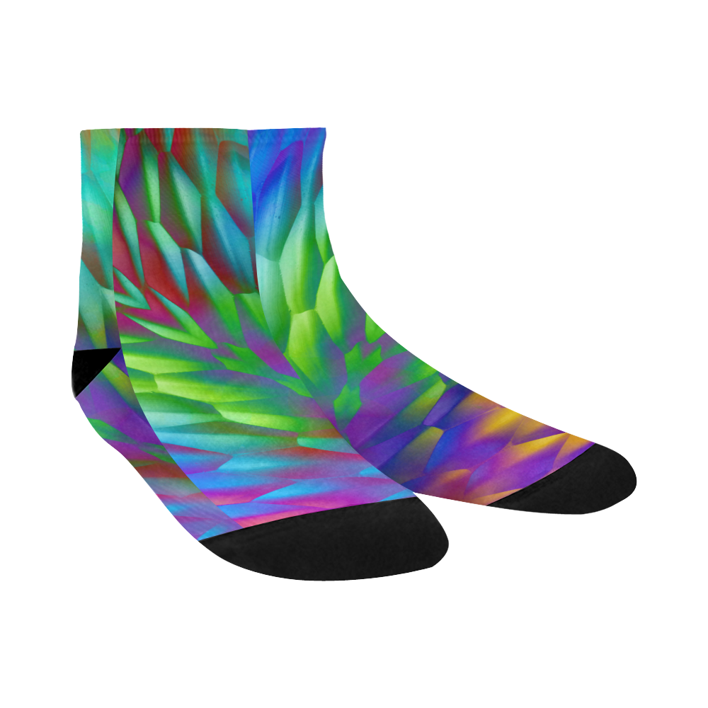 steel petals Quarter Socks