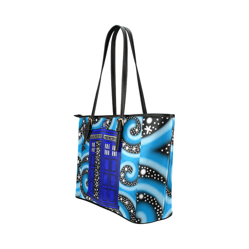 Sketch13412339 Leather Tote Bag/Small (Model 1651)