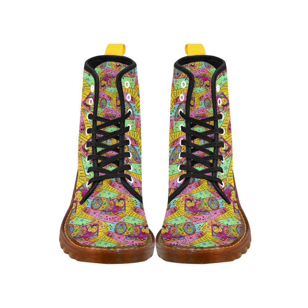 Smile Popart by Nico Bielow Martin Boots For Men Model 1203H