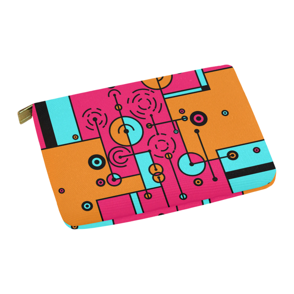 Avant Garde - Lines and Circles Carry-All Pouch 12.5''x8.5''