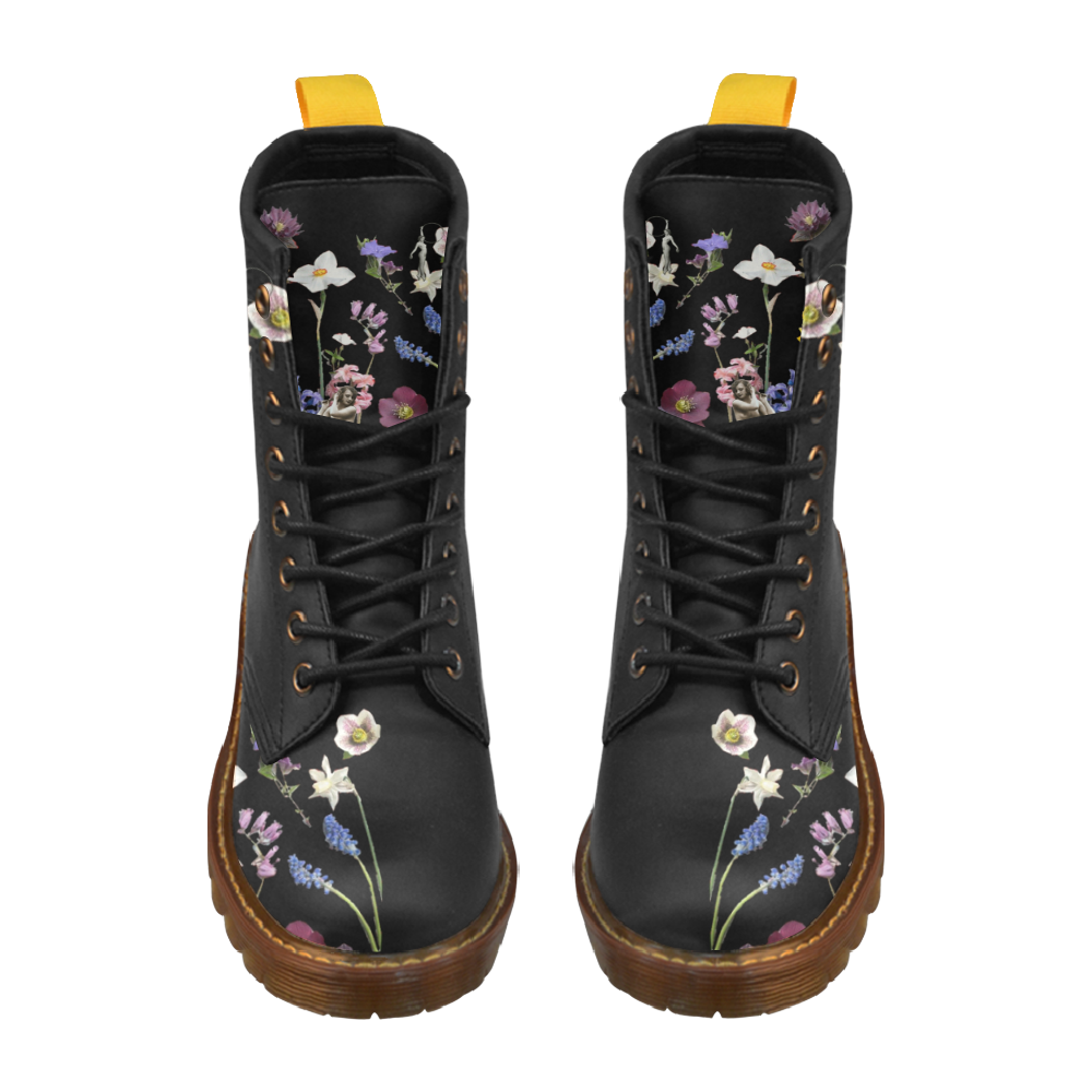 Wildflower Dream High Grade PU Leather Martin Boots For Women Model 402H