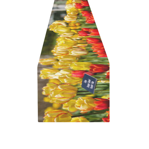 Tulips 4 - Table Runner Table Runner 14x72 inch