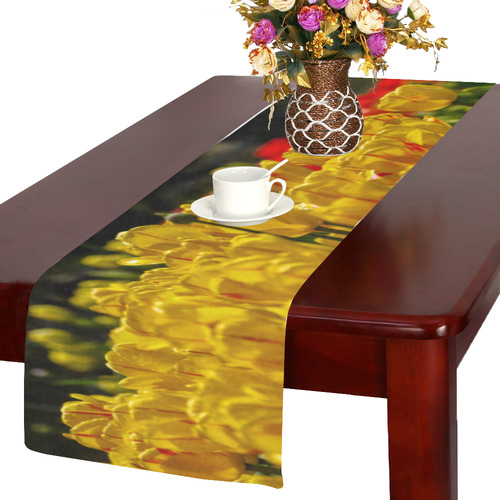 Tulips 3 - Table Runner Table Runner 14x72 inch