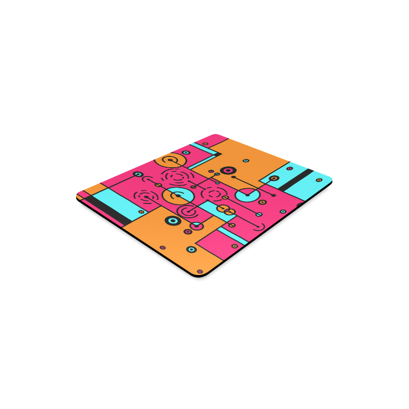 Avant Garde - Lines and Circles Rectangle Mousepad | ID: D1751754