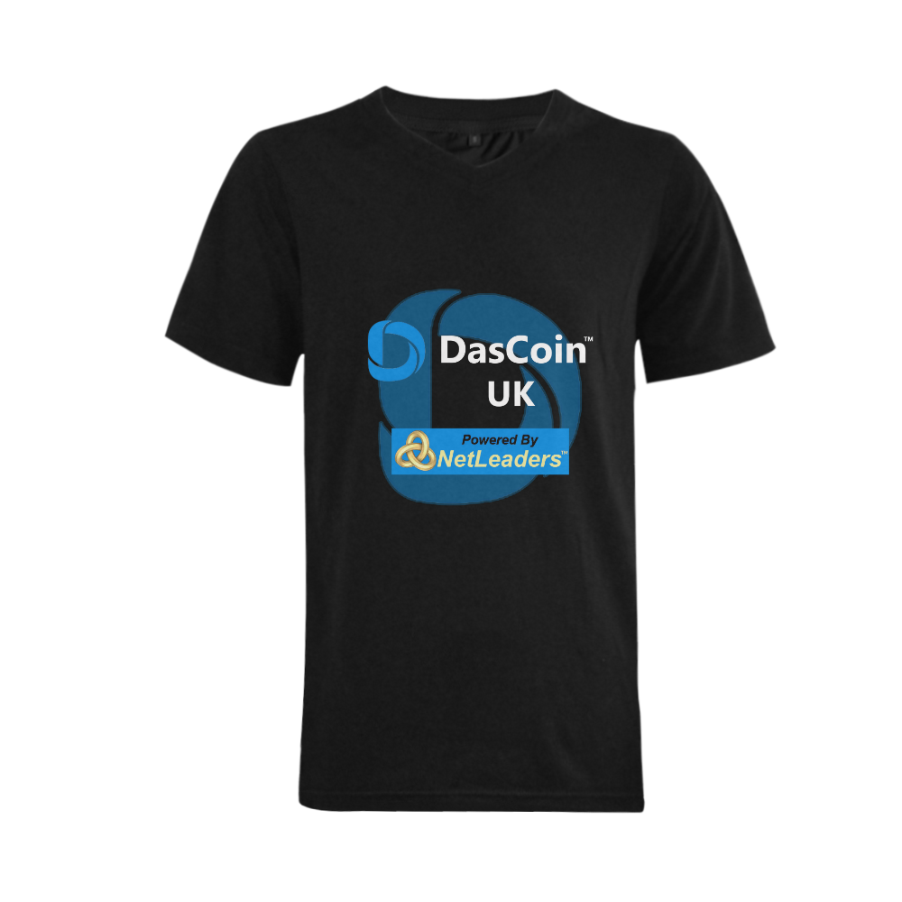 DasCoin UK T2 Men's V-Neck T-shirt  Big Size(USA Size) (Model T10)