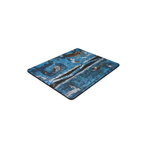 Blue painted wood Rectangle Mousepad