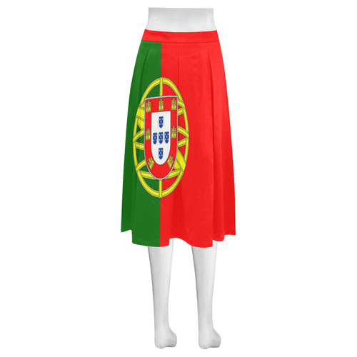 PORTUGAL 2 Mnemosyne Women's Crepe Skirt (Model D16)