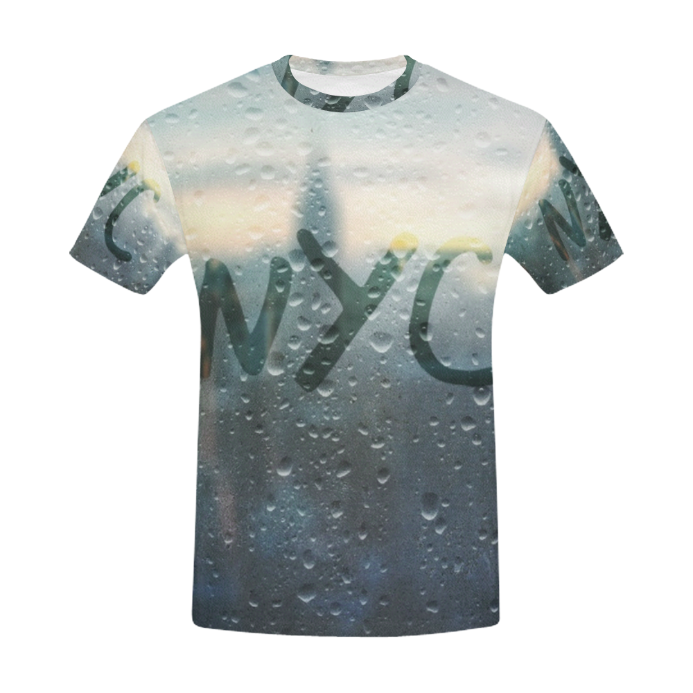 Rainy Day in NYC All Over Print T-Shirt for Men (USA Size) (Model T40)