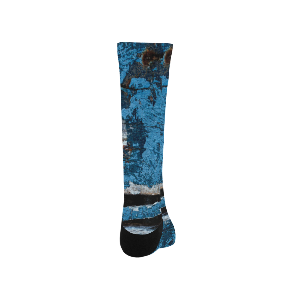 Blue painted wood Trouser Socks