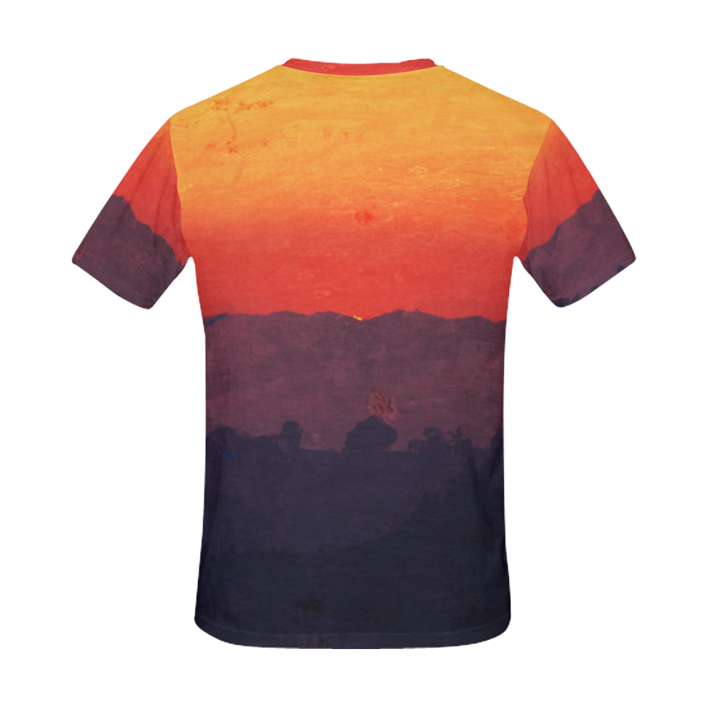Five Shades of Sunset All Over Print T-Shirt for Men (USA Size) (Model T40)