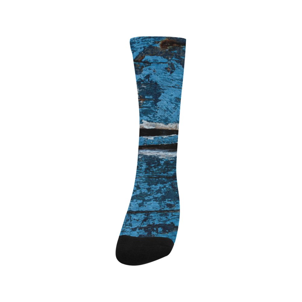 Blue painted wood Trouser Socks