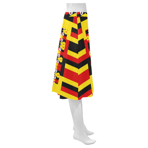 UGANDA Mnemosyne Women's Crepe Skirt (Model D16)