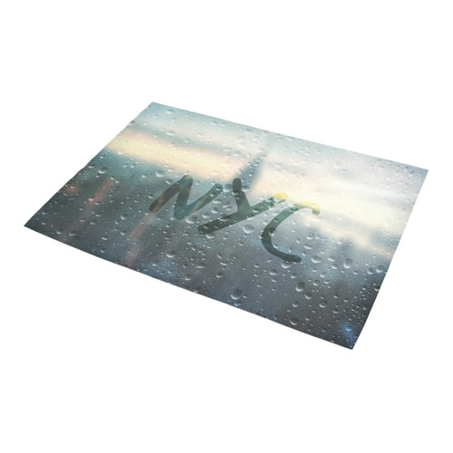 Rainy Day in NYC Azalea Doormat 24" x 16" (Sponge Material)