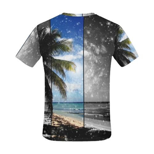 Caribbean Dreaming All Over Print T-Shirt for Men (USA Size) (Model T40)