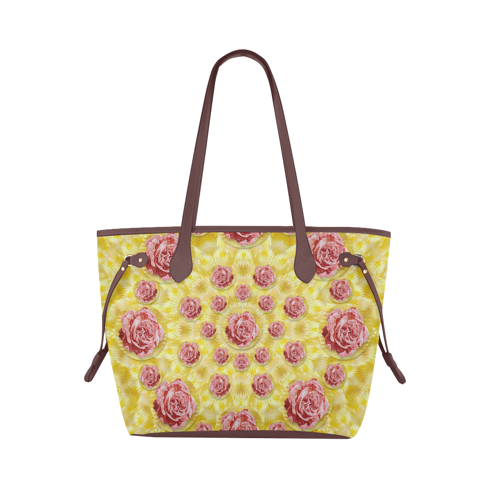 roses and fantasy roses Clover Canvas Tote Bag (Model 1661)
