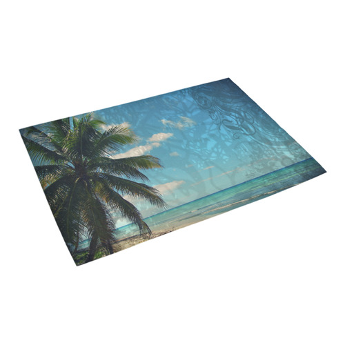 Caribbean Blue Azalea Doormat 24" x 16" (Sponge Material)