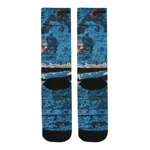 Blue painted wood Trouser Socks