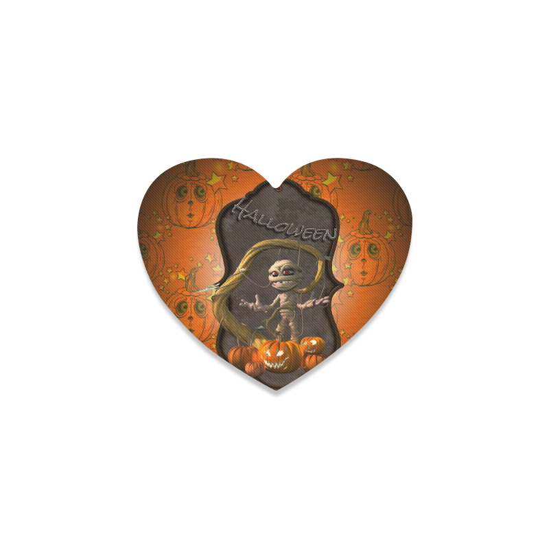 Halloween, funny mummy Heart Coaster