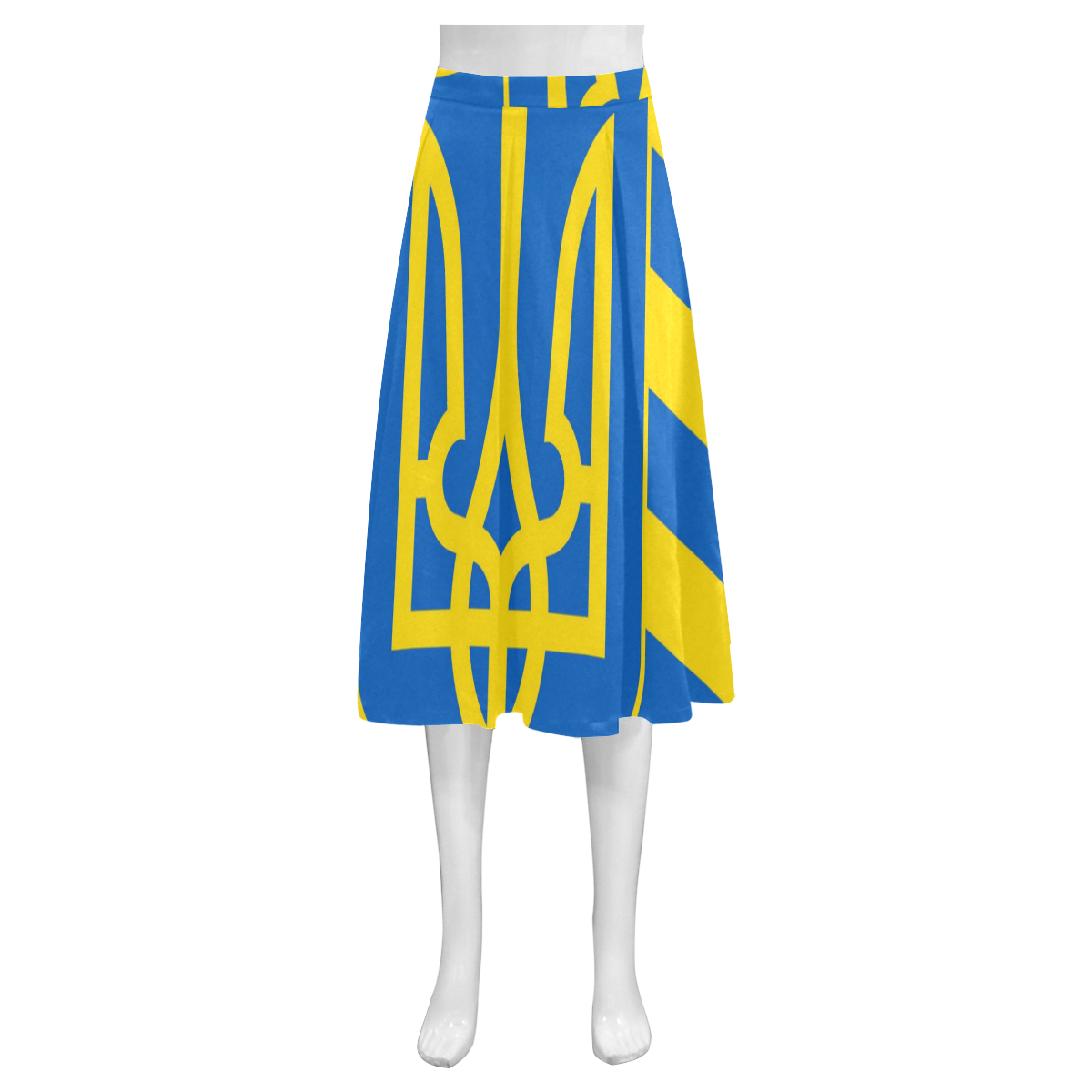 UKRAINE-2 Mnemosyne Women's Crepe Skirt (Model D16)