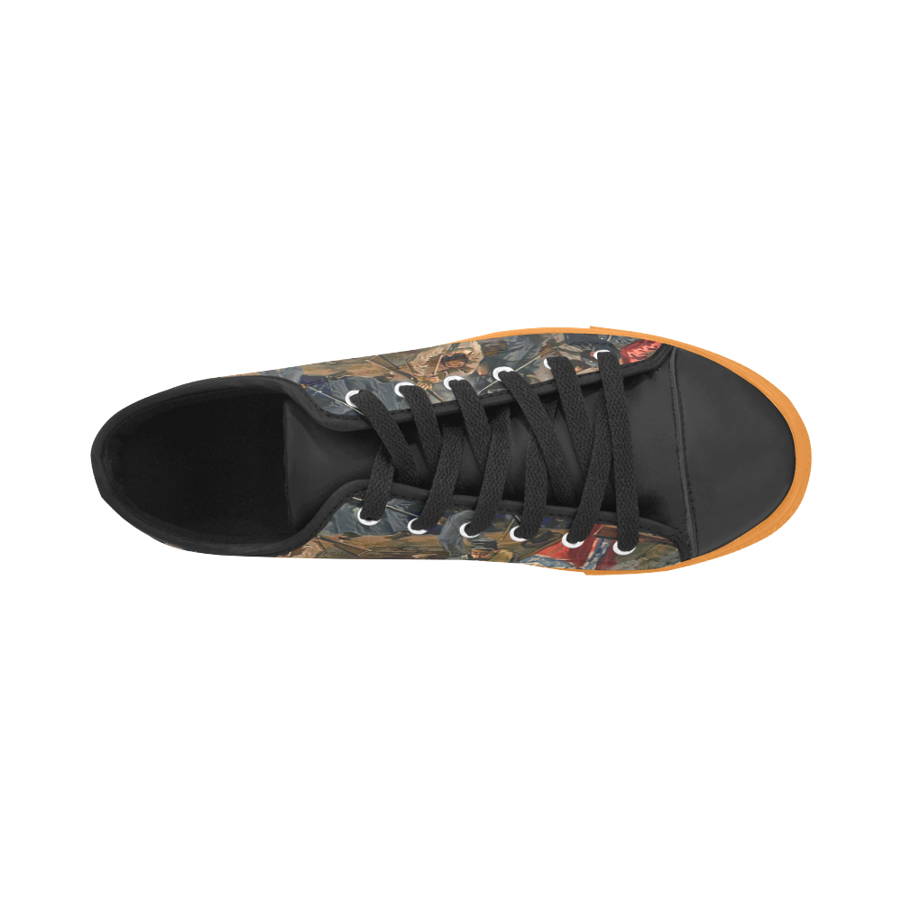 BATTLE OF SPOTTSYLVANIA (LARGE) Microfiber Leather Men's Shoes/Large Size (Model 031)