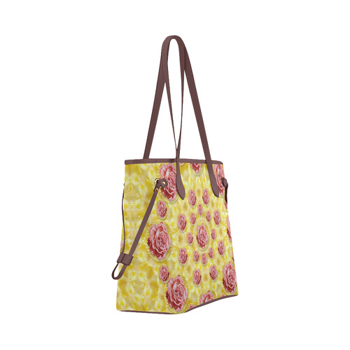 roses and fantasy roses Clover Canvas Tote Bag (Model 1661)