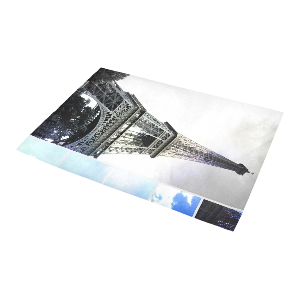 Eiffel Tower Paris Azalea Doormat 24" x 16" (Sponge Material)