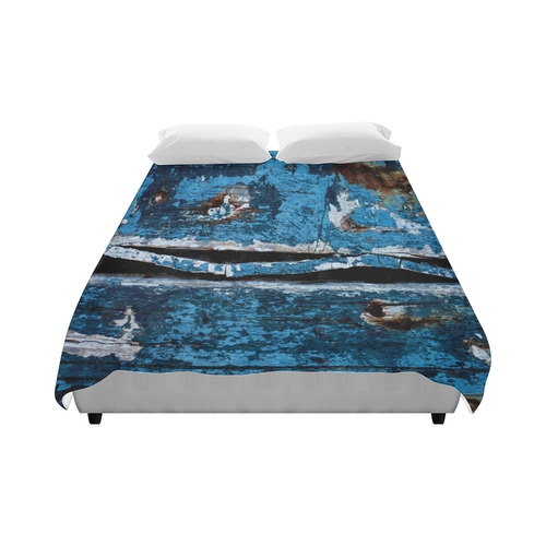 Blue painted wood Duvet Cover 86"x70" ( All-over-print)