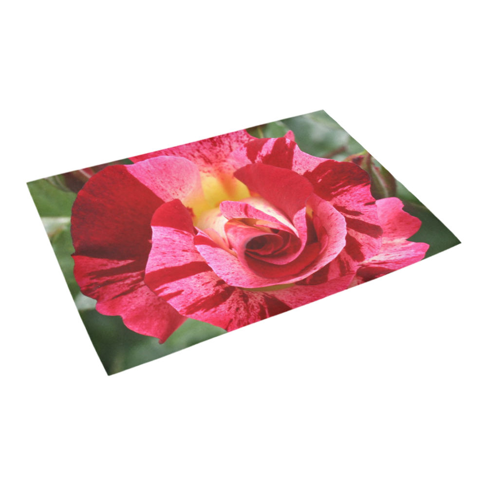 Pink Rose Flower Blossom Azalea Doormat 24" x 16" (Sponge Material)