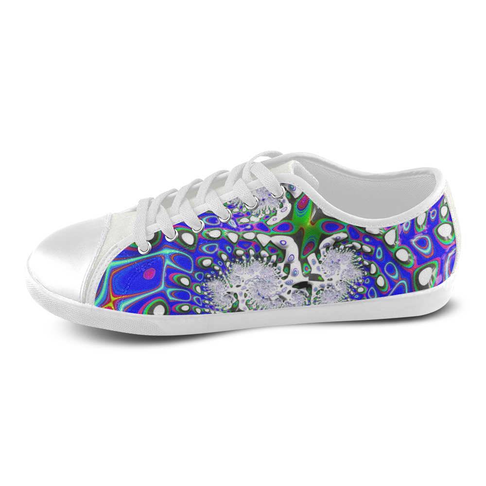 fractal fantasy 717C by JamColors Canvas Shoes for Women/Large Size (Model 016)