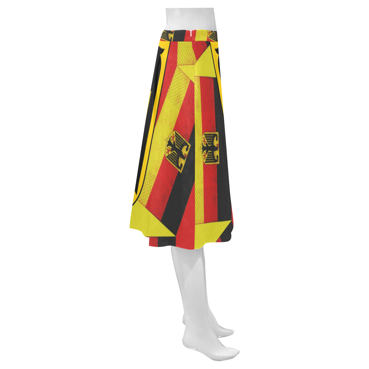 GERMANY 2 Mnemosyne Women's Crepe Skirt (Model D16)