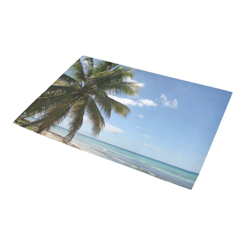 Isla Saona Caribbean Paradise Beach Azalea Doormat 24" x 16" (Sponge Material)