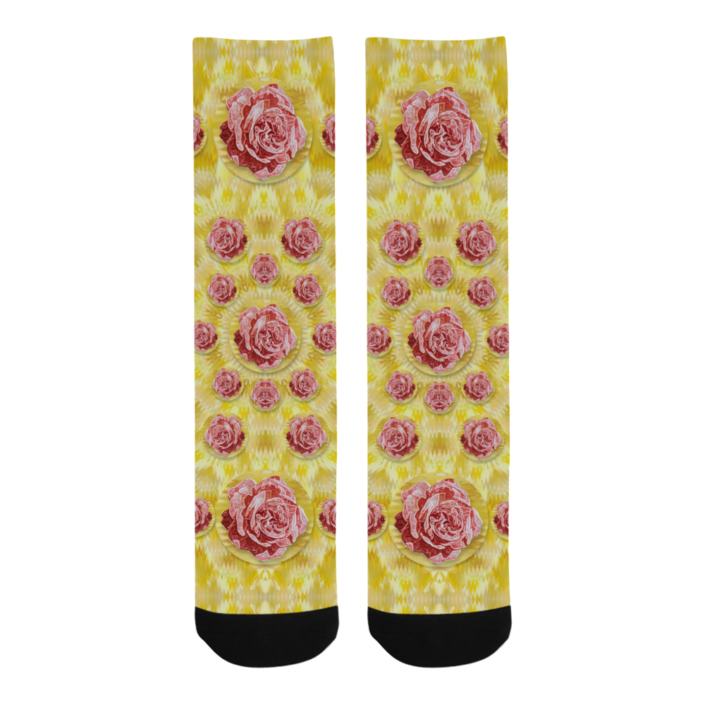 roses and fantasy roses Trouser Socks