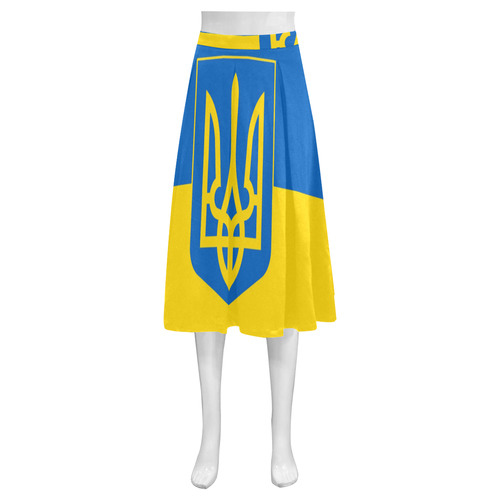 UKRAINE Mnemosyne Women's Crepe Skirt (Model D16)
