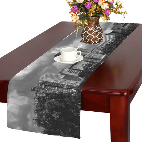 MPLS B&W - Table Runner Table Runner 14x72 inch