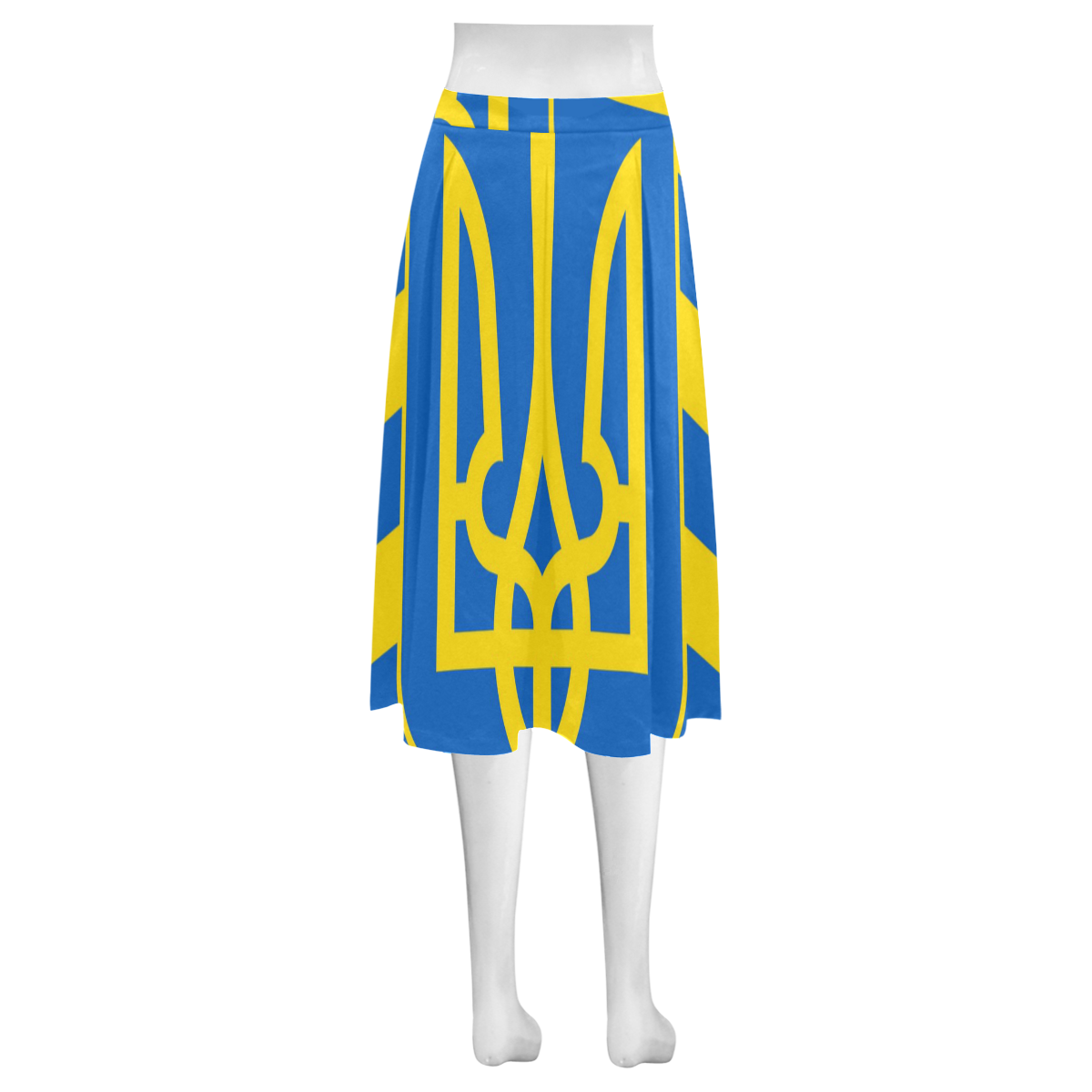UKRAINE-2 Mnemosyne Women's Crepe Skirt (Model D16)