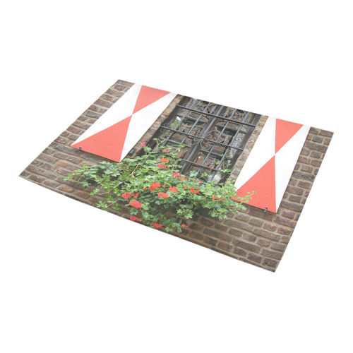 Vintage Window Azalea Doormat 24" x 16" (Sponge Material)
