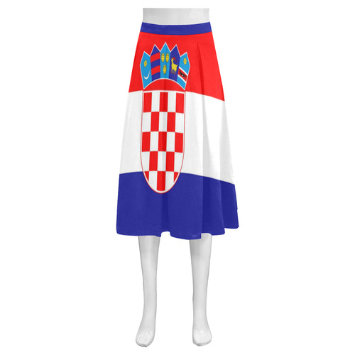 CROATIA 3 Mnemosyne Women's Crepe Skirt (Model D16)