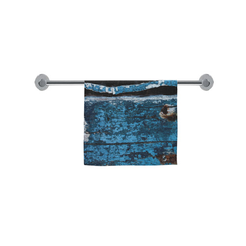Blue painted wood Custom Towel 16"x28"