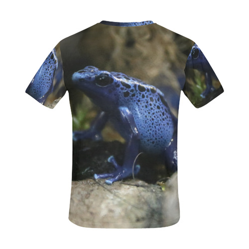 Blue Poison Arrow Frog All Over Print T-Shirt for Men (USA Size) (Model T40)