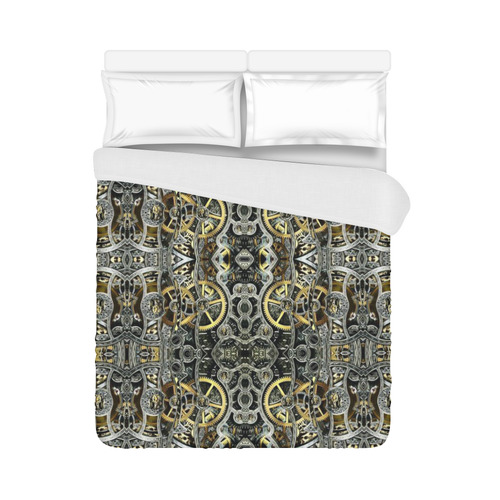 Steampunk Gears Pattern Duvet Cover 86"x70" ( All-over-print)